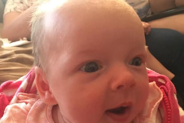 Heather Robinson posted this picture on May 27, writing: "Catherine 8 weeks old xxx"