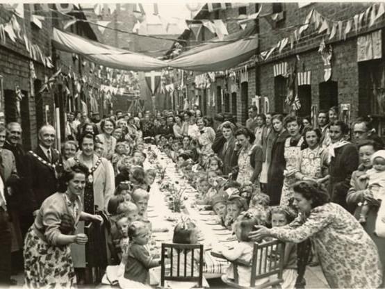 Flag Street lived up to its reputation in 1953 when a street party was held for the Coronation of Queen Elizabeth II. Sadly the street no longer exists.