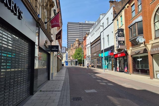 Chris shared this picture of Leeds City Centre in lockdown.