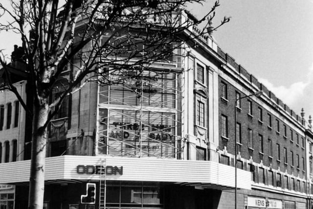 Three Men and a Baby was being screened at The Odeon on the corner New Briggate and The Headrow in March 1988.