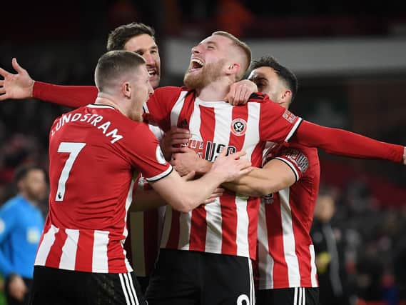 Sheffield United players celebrate. Pictures: Getty Images
