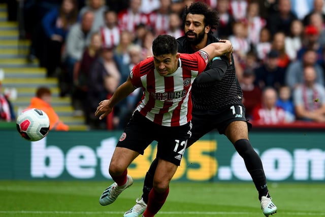 John Egan has missed just one of the Blades' Premier League matches.