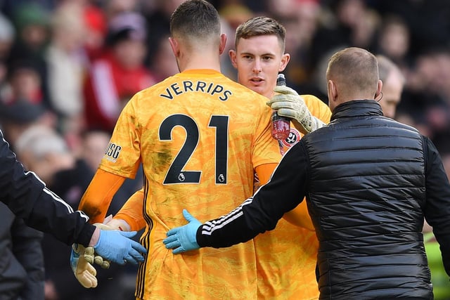 Michael Verrips is back up to first-choice goalkeeper Dean Henderson.