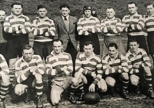 Knottingley rugby Team photographed in 1947