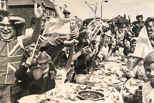 A street party  in Cutsyke 1977