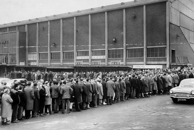 The FA Cup proved a welcome distraction. This is the queue for tickets ahead of the fourth round tie against Everton at Elland Road. The game finished 1-1.