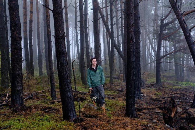 Cleveland Beat Works Supervisor Saskia Pilbeam in Guisborough Forest at the site of a fire earlier in 2019
