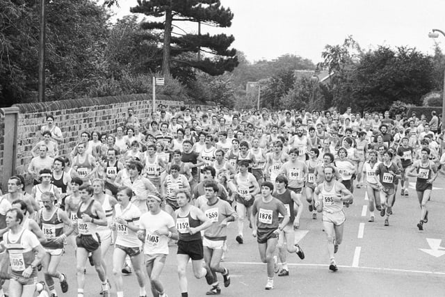 Hundreds of runners took part in the Wakefield Express half marathon in 1985. Did you ever join the race?