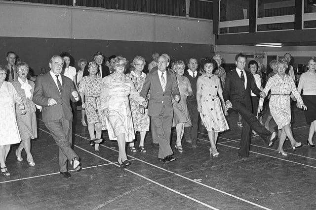 Members of Normanton Community Centre's Luncheon Club put their best foot forward during this afternoon dance.
