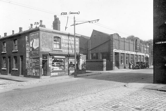 A general store at the end of Rock Terrace and Stoney Rock Lane in Burmantofts.