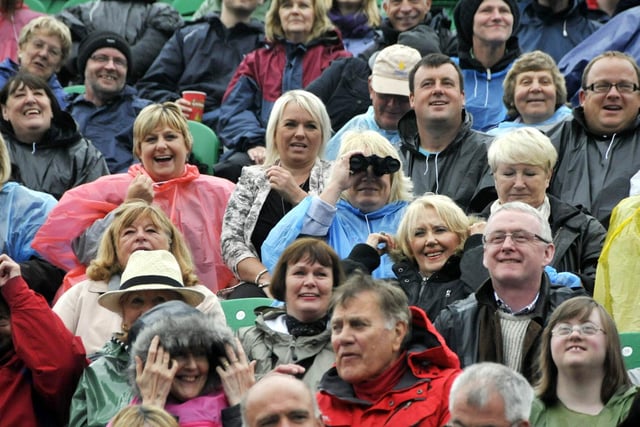 Come rain, come shine ... audiences have always supported their favourites. This is the audience at the John Barrowman concert in 2012