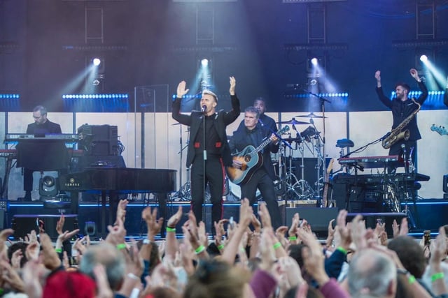 Gary Barlow in concert in 2018