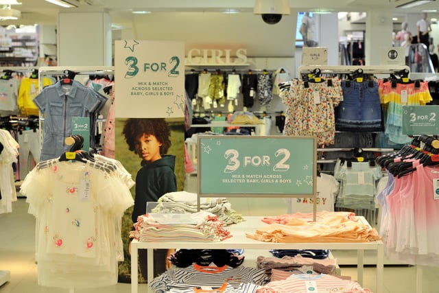 There will be 30% more space in store dedicated to kids' products