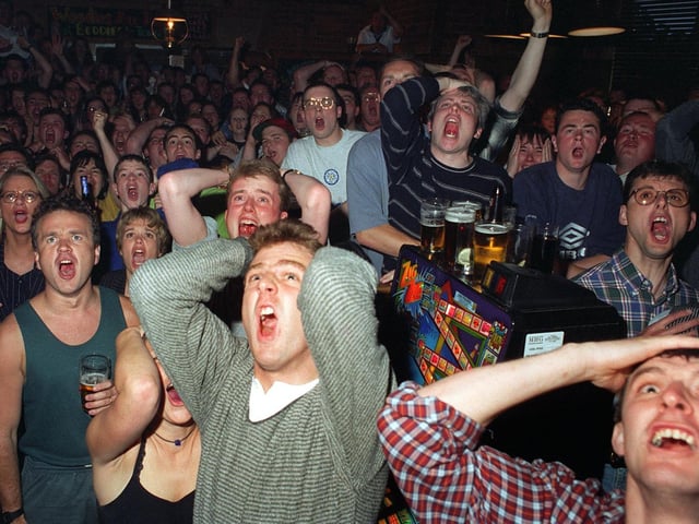 A scene of despair and disappoinment inside Woodies as England crashed out of the Euros to Germany on penalties in the semi-final.