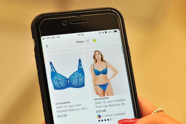 Services such as bra fit remain paused but customers can use M&Ss online tool