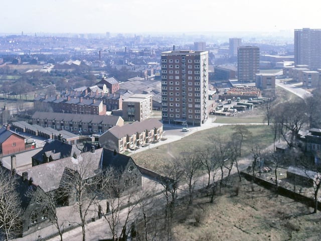 Another view from Armley's Christ Church tower. Upper Armley C of E Primary can be seen on the left.