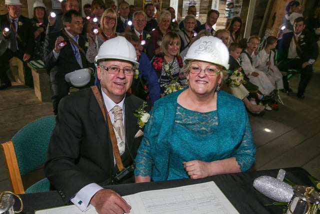 In 2016, museum worker Sharon Hinchcliffe had a wedding to remember when she married Alan Torr 140 metres underground - in the museum's mine.