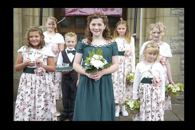 Kirkham and Wesham Club Day 2011.  Pictured is Kirkham United Reform Church Rose Queen Iona Ellison with her retinue.