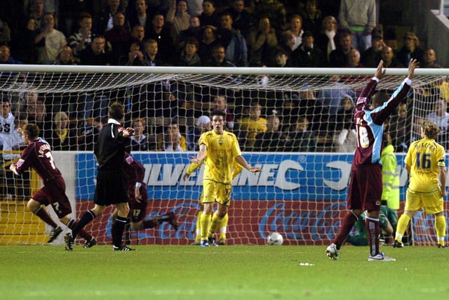 October 27th, 2006: The visitors looked to have snatched the points with two goals in three minutes, to overturn James O'Connor's strike, but a Sean St Ledger own goal (82) levelled things up before Andy Gray struck (89).