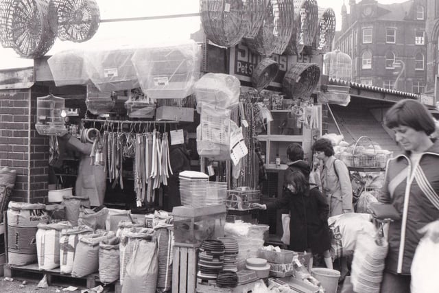 The open air market in October 1982. Did you shop here back in the day?