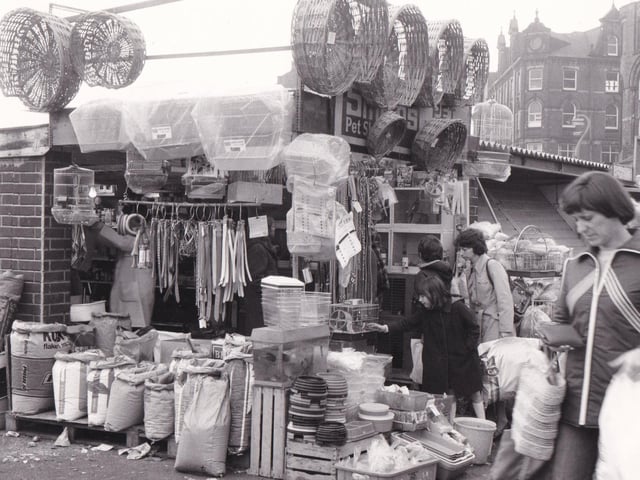 The open air market in October 1982. Did you shop here back in the day?