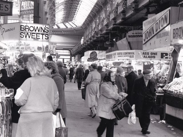 Do you remember Brown's sweets? Robinson's, exotic and continental fruit and vegetables? How about John Dion florists? Pictured here in November 1988.