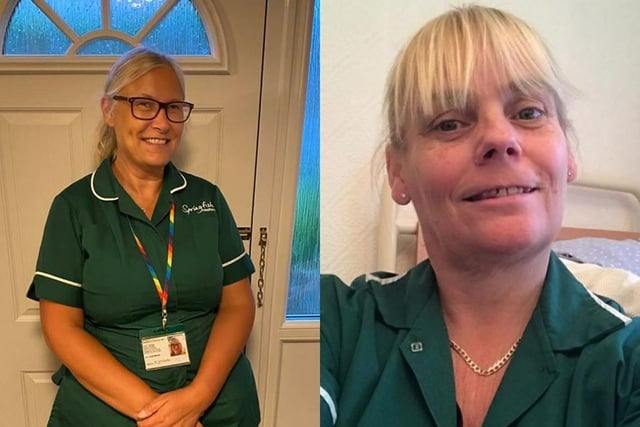 Vicki said: "Ruth McHale & Tracy Ward. Part of Springfield Health Care. Two very dedicated, caring ladies who go above and beyond their job role everyday to ensure everyone they visit are safe & well."