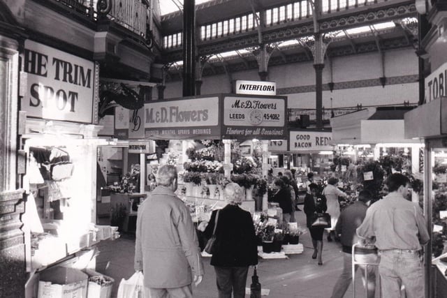 Do you remember traders The Trim Spot and M. D. Flowers? This photo is from October 1988.
