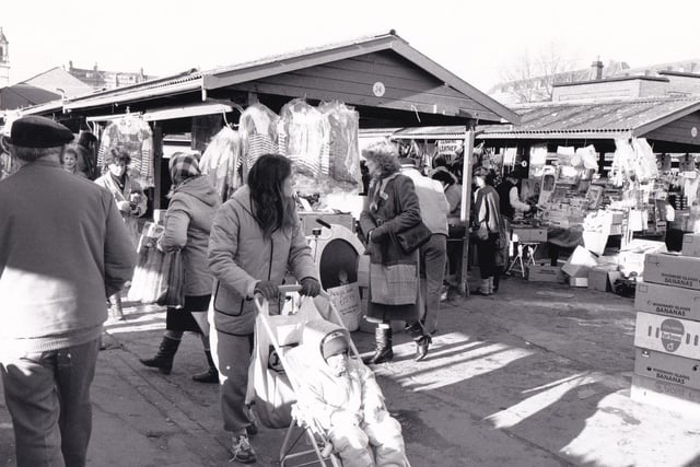 A view of the open air market in November 1988.