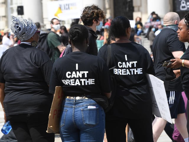 Thousands gathered at Millennium Square for a Black Lives Matter protest in Leeds on Sunday, June 14