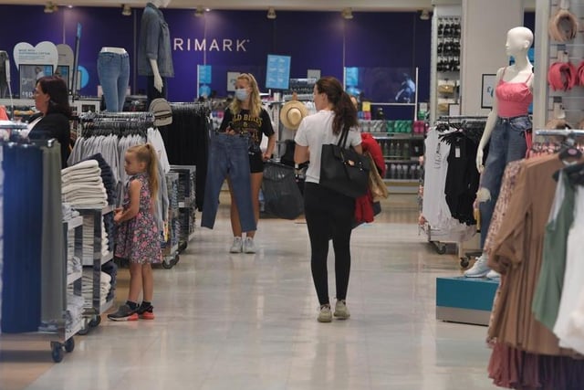 Some of the first shoppers in Primark
