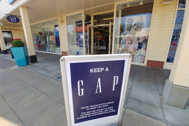 Very clever signage outside GAP today.