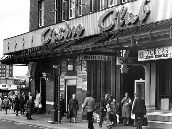 Exterior of The Wigan Casino Club pictured in the early 1970s, an iconic venue for so many star acts and the world famous Northern Soul music all-nighters.