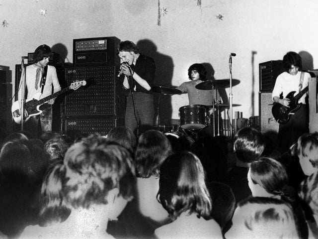 London-based pop and soul group Love Affair on stage at Wigan Casino in the late 1960's.