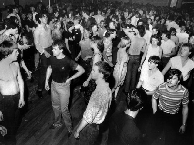 The sweating dancers at the all-nighters at Wigan Casino in the mid 1970's.