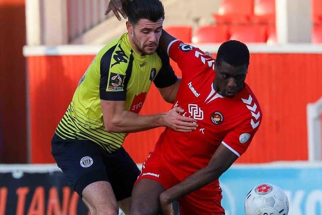 Connor Hall has developed into an assured performer at centre-half since his arrival from Brackley in the summer. Played 33 league games, chipping in with three goals. Was out injured when 2019/20 was suspended.
