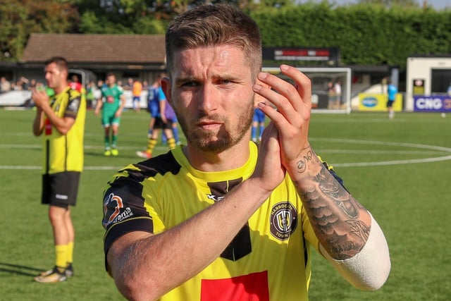 Liam Agnew has spent the season on loan with Gateshead in National League North but will be available for the play-offs. His last competitive Harrogate appearance came at Wrexham in April 2019.