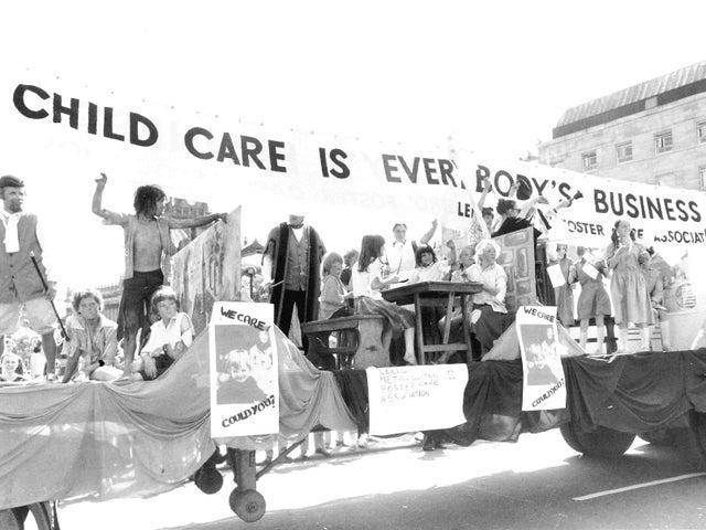 The Leeds Metropolitan Foster Care Association float in June 1976.