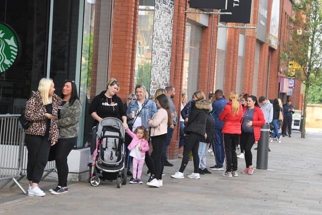 Queues stretched along Fishergate