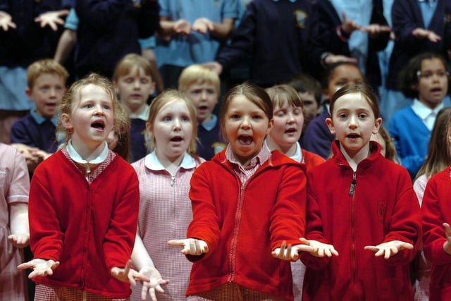 Members of the choir during rehearsal for the Music Festival at the Guild Hall in Preston