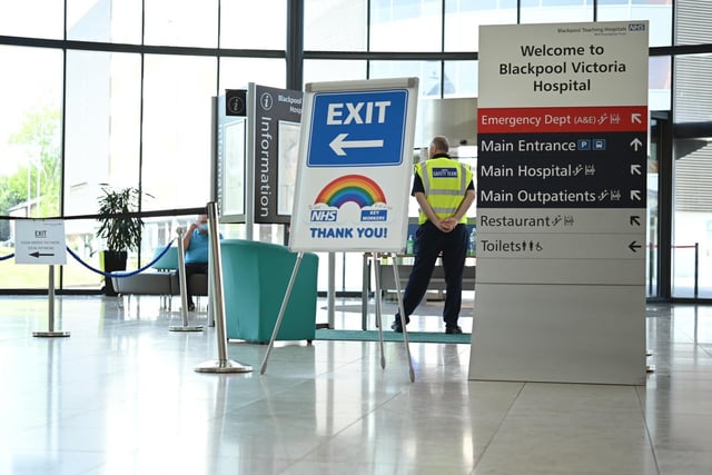 Inside the hospital's main entrance (Picture: Paul Canning)