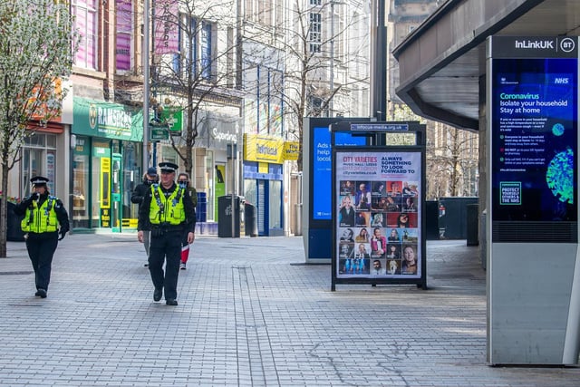 It was quiet on Kirkgate during the lockdown as people stayed in their homes and away from the city centre.