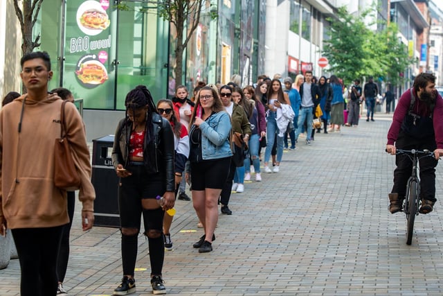 Walking up Albion Street was certainly very different on Monday, June 15 as happy customers returned to Primark.
