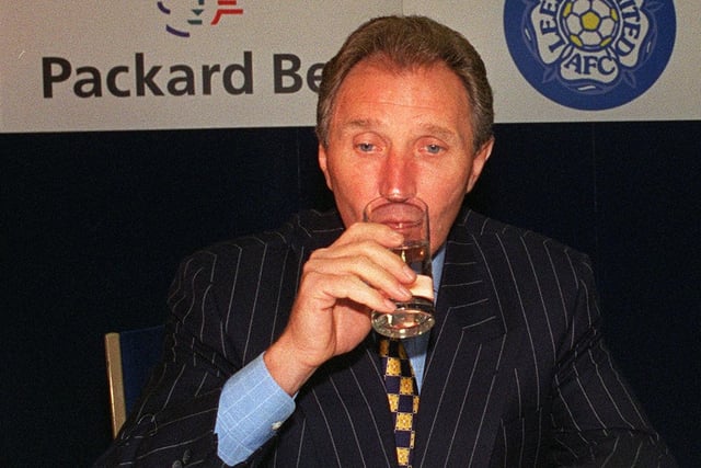 A farewell drink for Howard Wilkinson after he parted ways with Leeds United in September 1996.