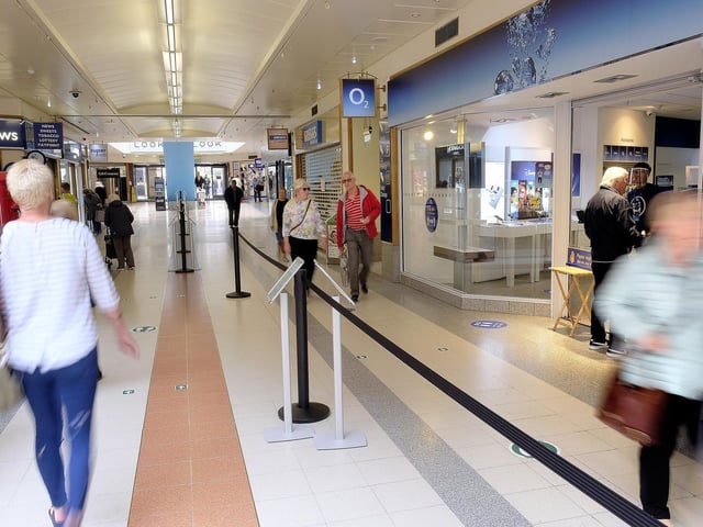 Customers enjoy a trip to the Brunswick Shopping Centre