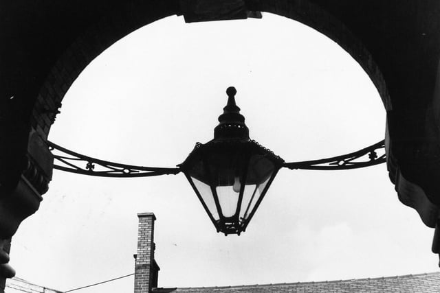 This ornate lantern outside Leeds Fire Brigade's headquarters on Park Street was to be preserved. The Brigade was on the move to a new base at Kirkstall Road.