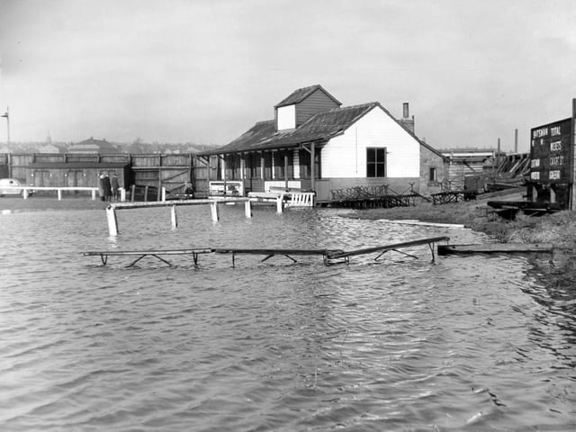 Leeds Fire Brigade was called to Hunslet RL club's ground at Parkside in February 1958 to pump away flood water from the cricket pitch and pavilion.