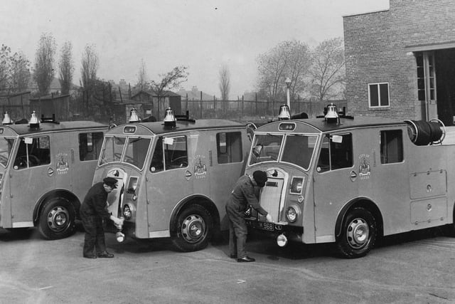 October 1952 and Leeds Fire Brigade had taken delivery of three new Rolls-Dennis fire engines, the first peacetime additions since before the war. They were the latest design and could pump 625 gallons a minute at 100lb pressure.