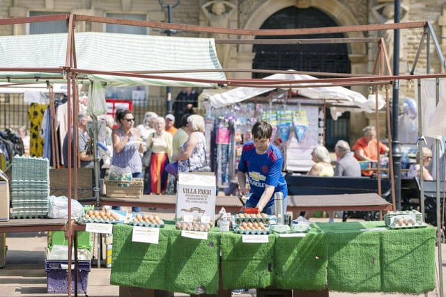 In Ossett, market traders were excited to return to business last week.