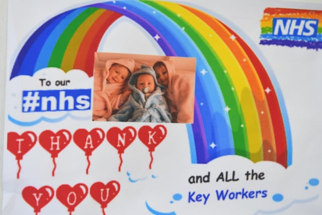 Thank you messages to key workers and NHS staff.
